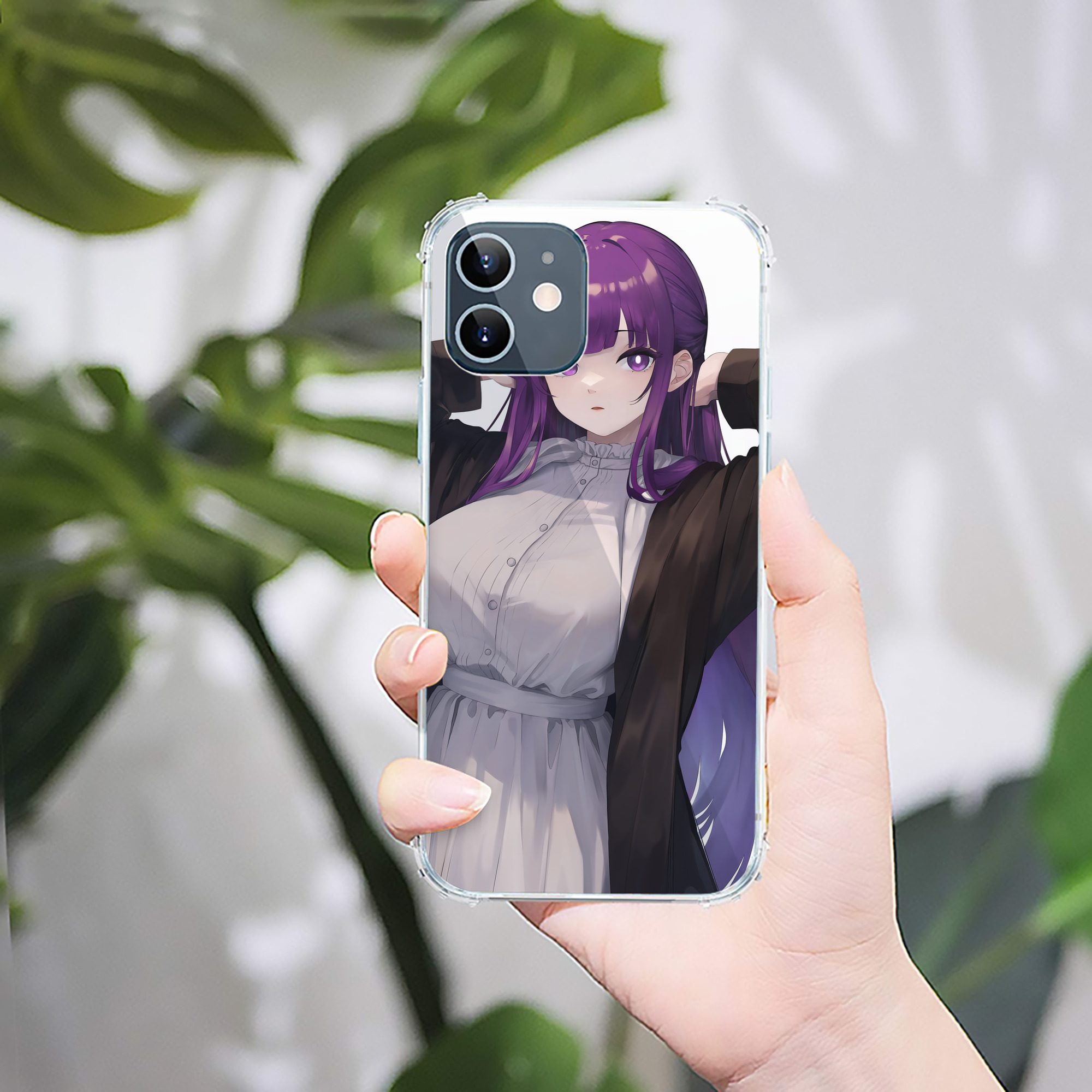 （画像用） 葬送のフリーレン Frieren 【iPhone 12シリーズ対応】透明スマホケース（クリアソフトケース）